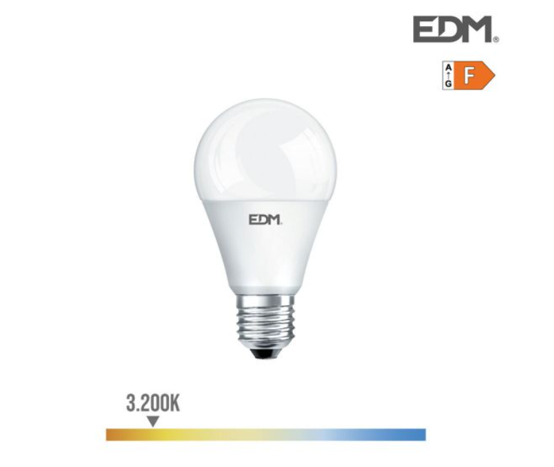Lâmpada Led Padrão E27 10W 810 LM 3200k - Luz Quente