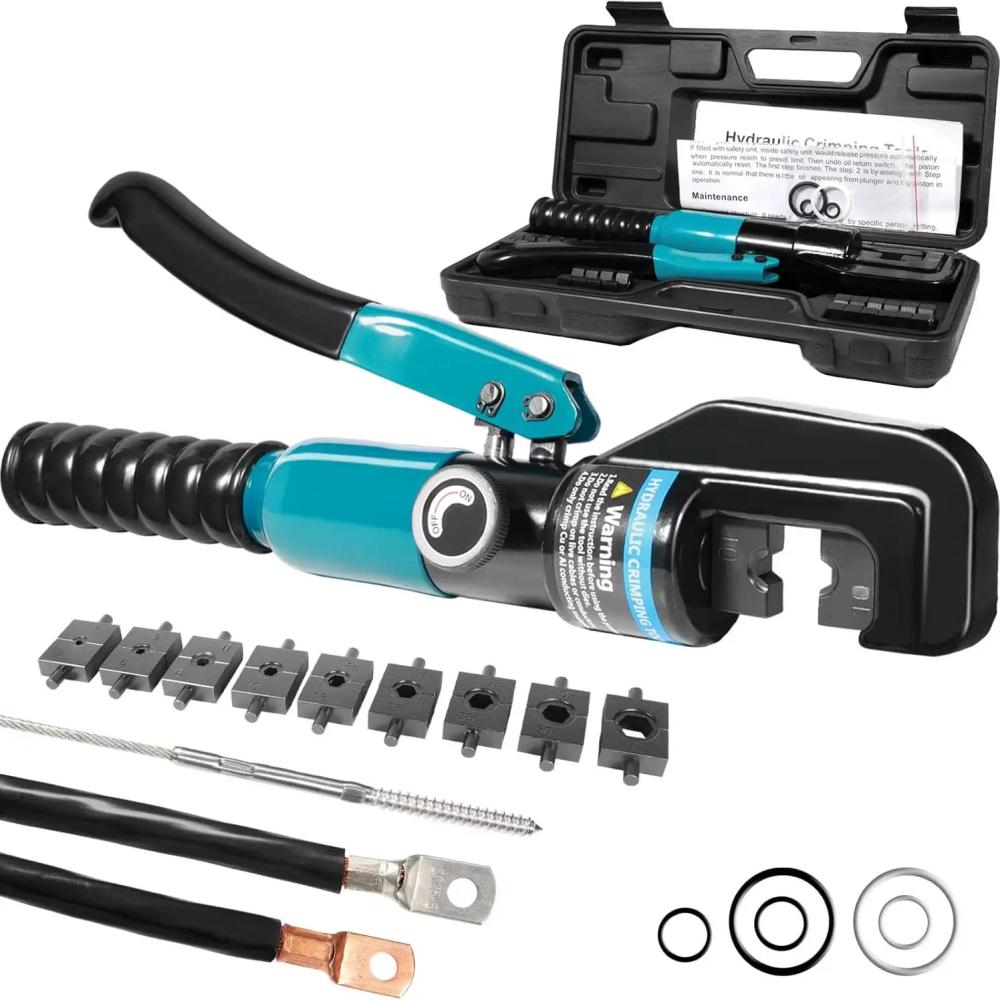 Alicate de Crimpagem Hidráulica 10 Ton – 12AWG a 2/0AWG
