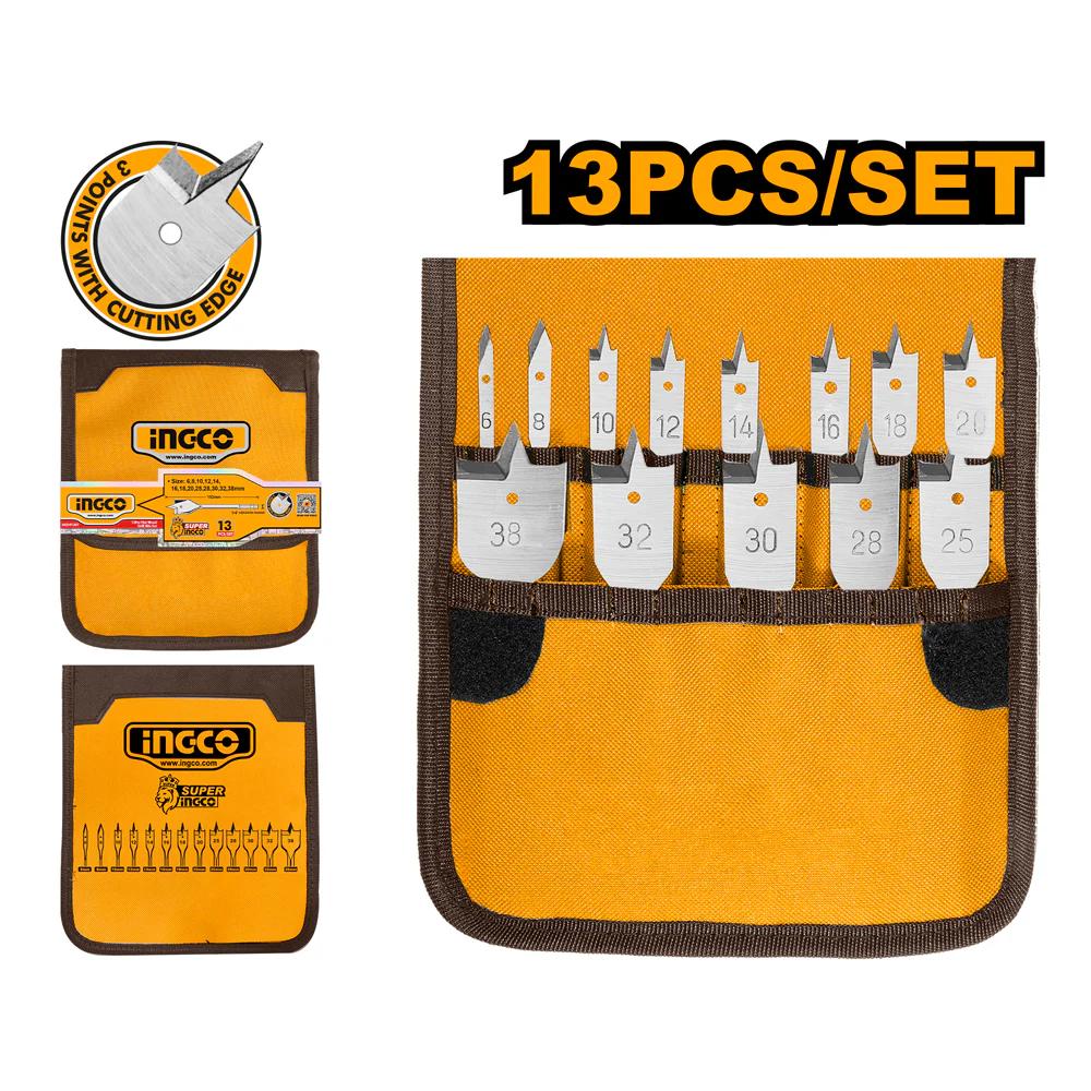 Conjunto de 13 Puas para Madeira – Com Bolsa de Nylon - Ingco