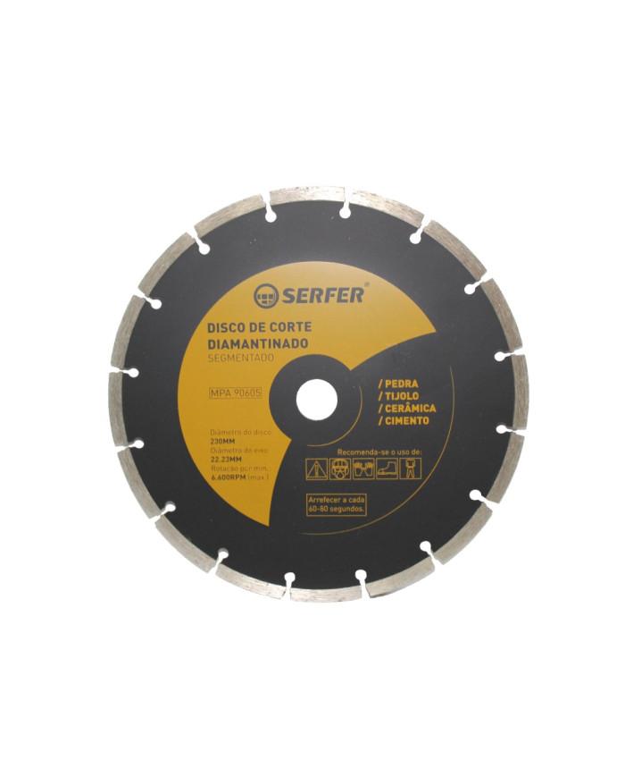 Disco Diamantado Segmentado Serfer ø230mm