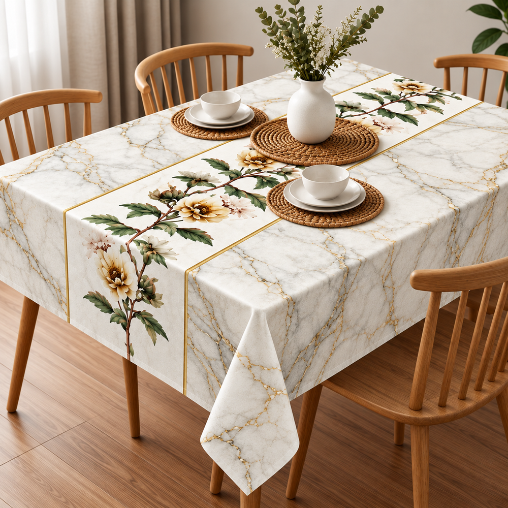 Toalha de Mesa Antimanchas Digital – Várias Medidas