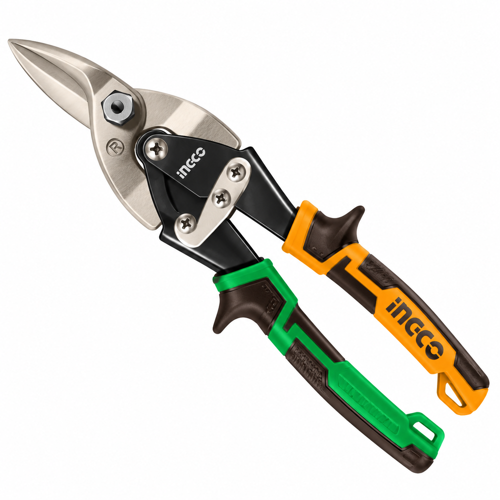 Tesoura de Cortar Chapa Tipo Aviação – Corte à Direita 250 mm (10") INGCO HTSN0110R