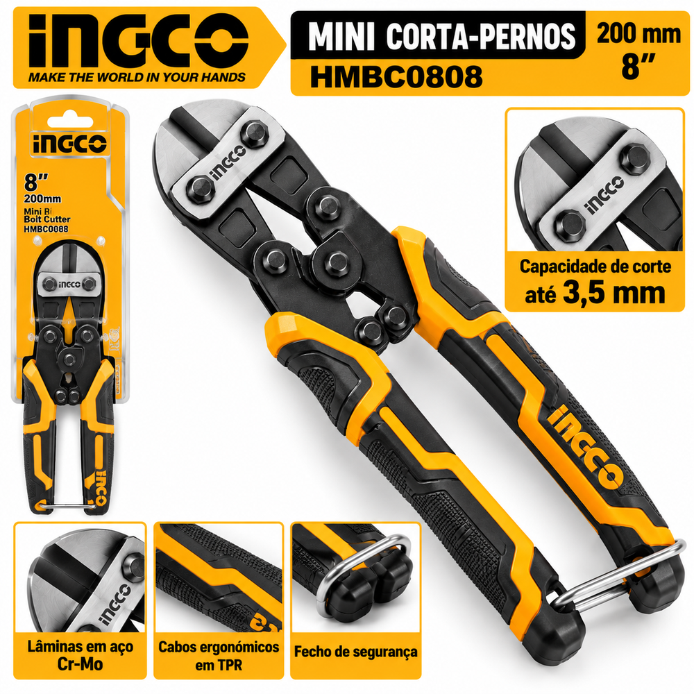 Mini Corta-Pernos INGCO HMBC0808 – 200 mm (8")