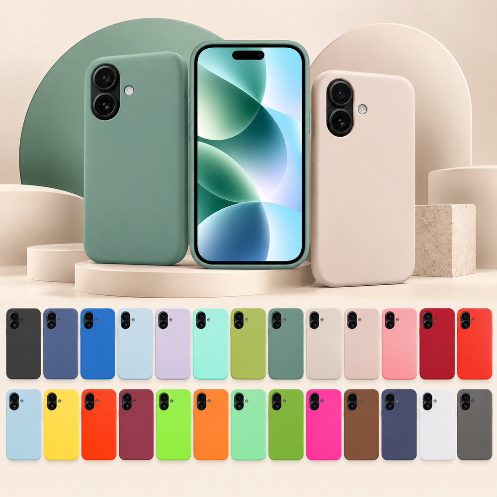 Capa Silicone Líquid Efeito Pele iPhone 17